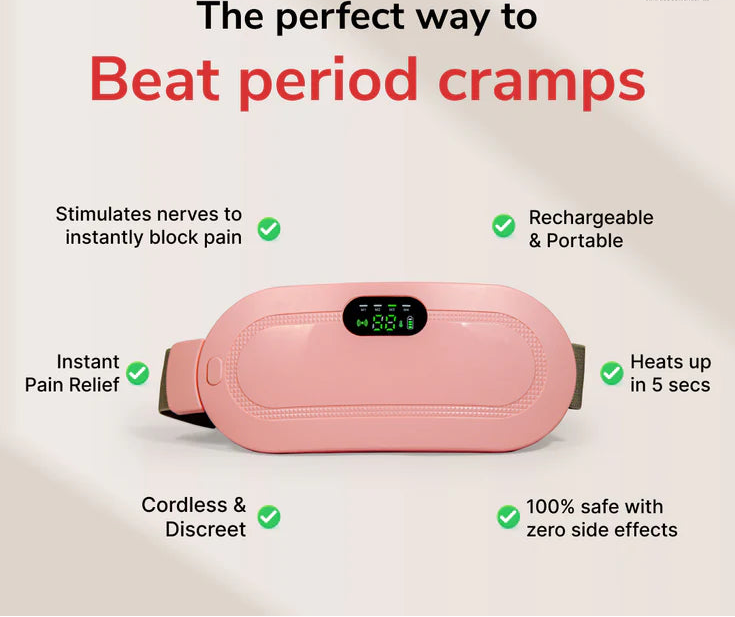 WellCart™ Menstrual & Period Pain Relief Belt with Heat & Massage